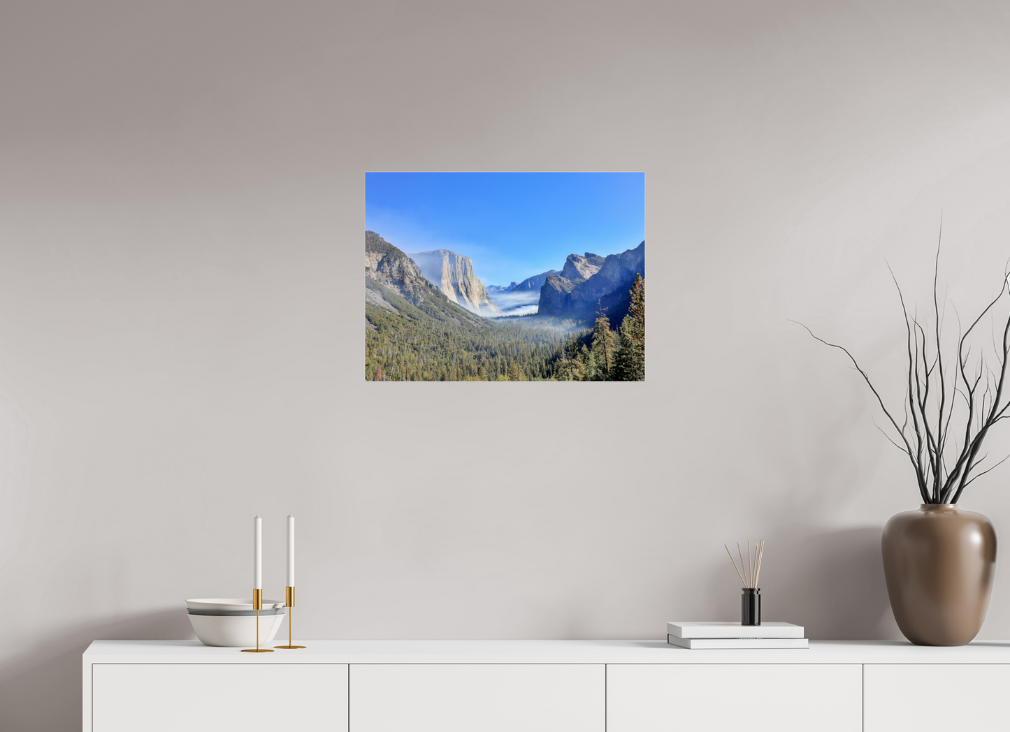 24 x 18″, Photo Print Under Acrylic Glass Half Dome View Point in Yosemite National Park