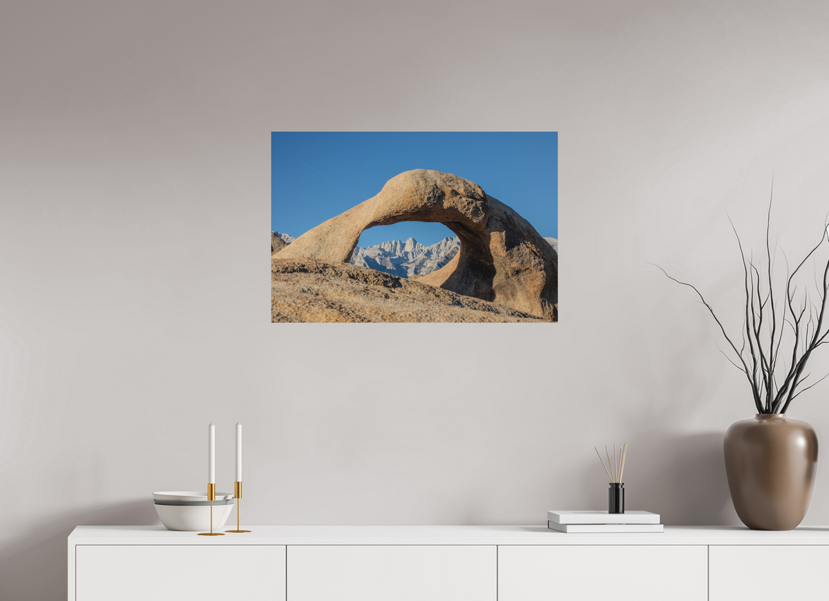 30 x 20″, Direct Print on Aluminum Dibond Mobius Arch in the Alabama Hills