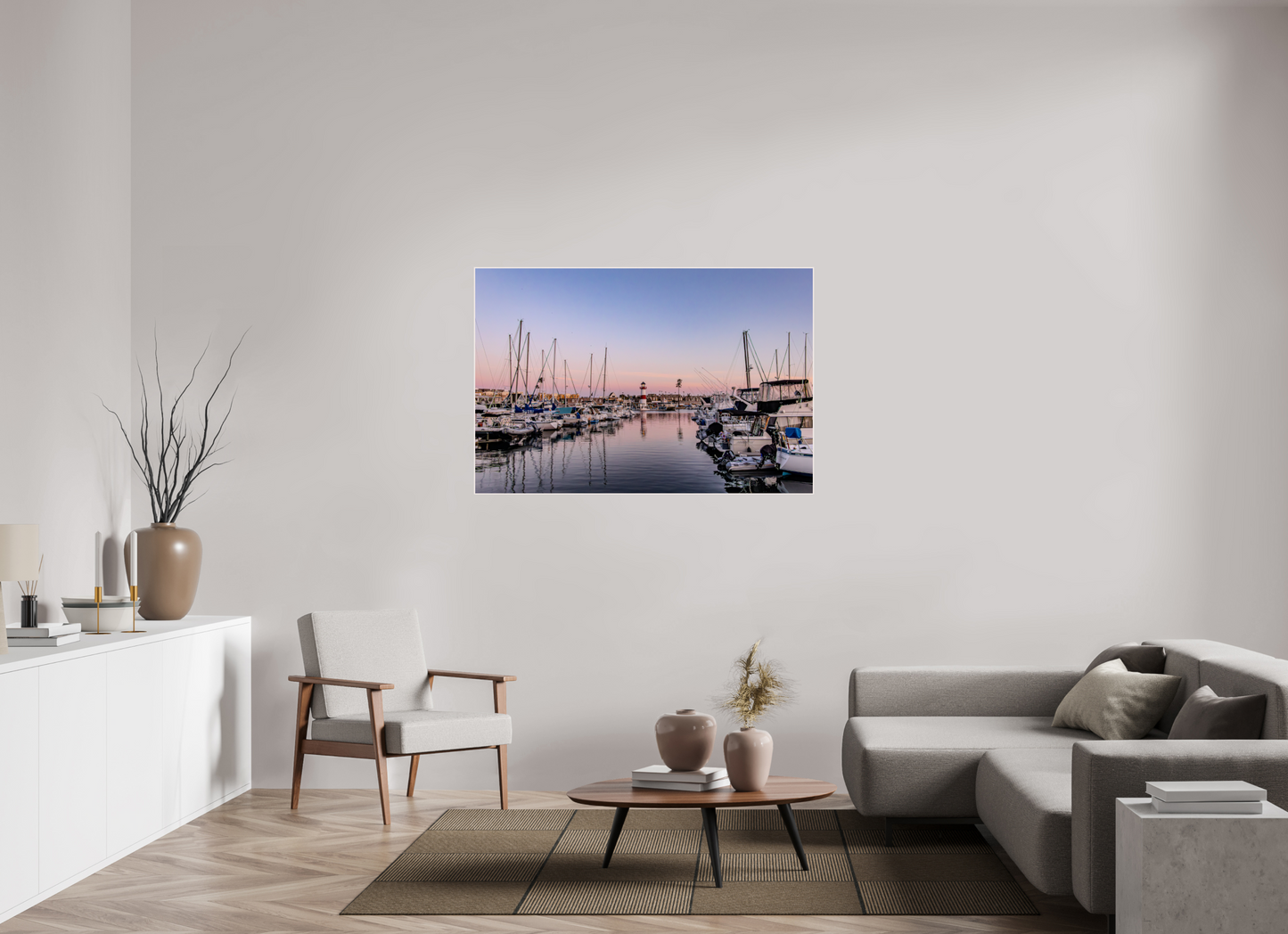 54 x 36″, Solid Wood Artbox The Oceanside Harbor