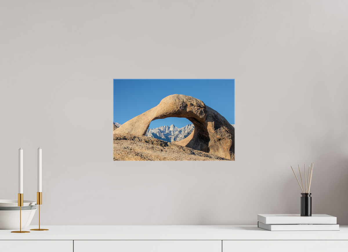 15 x 10″, Glossy Canvas on Stretcher Frame Mobius Arch in the Alabama Hills