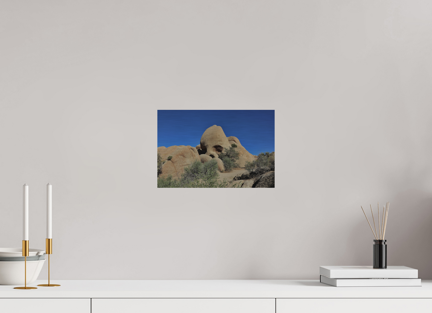12 x 8″, Direct Print on Brushed Aluminum Skull Rock
