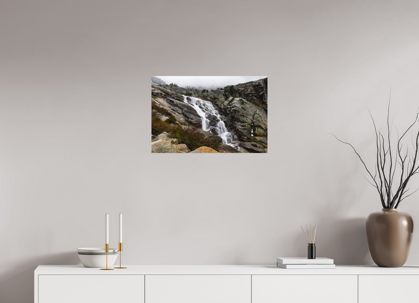24 x 16″, Direct Print on Aluminum Dibond Tokopah Falls