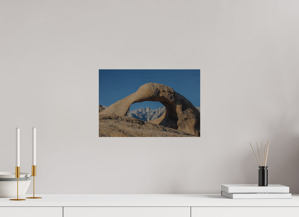 15 x 10″, Direct Print on Brushed Aluminum Mobius Arch in the Alabama Hills