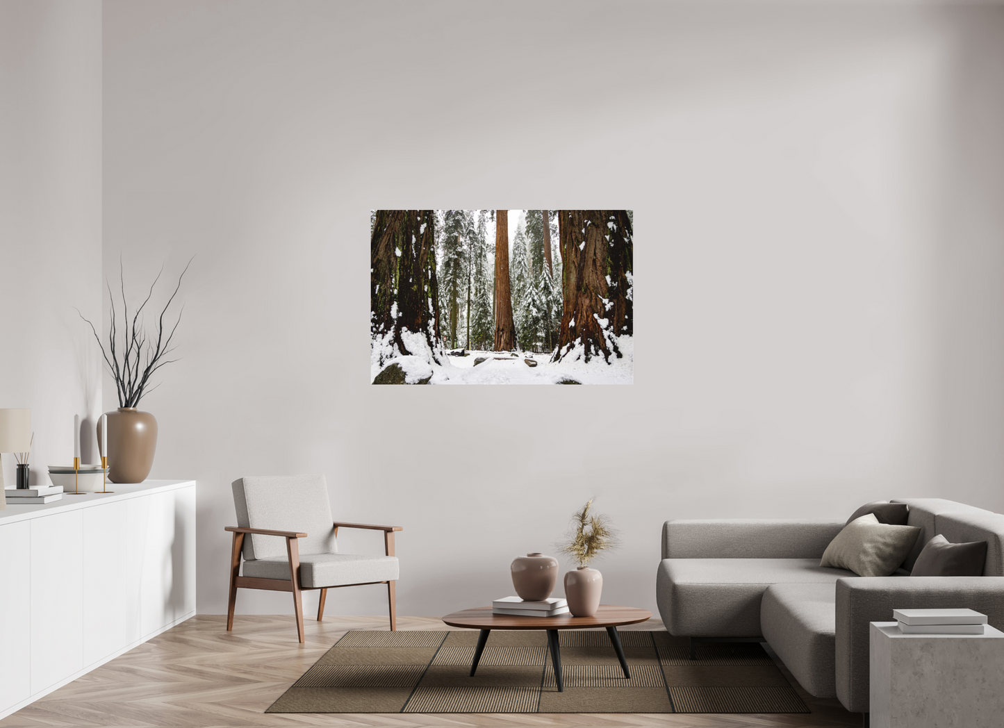 54 x 36″, Fine Art Pigment under Acrylic Glass Sequoia Trees at Big Trees Trail