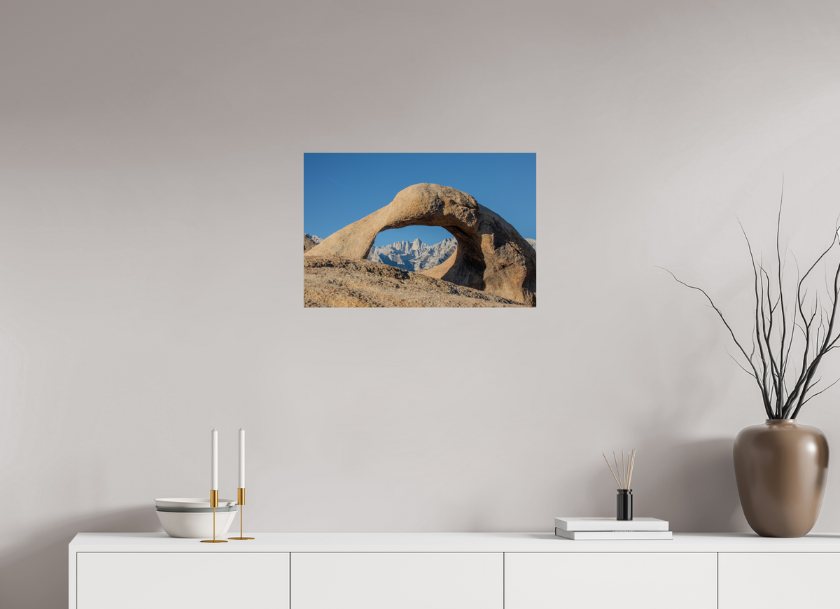 24 x 16″, Fine Art Print on Aluminum Dibond Mobius Arch in the Alabama Hills