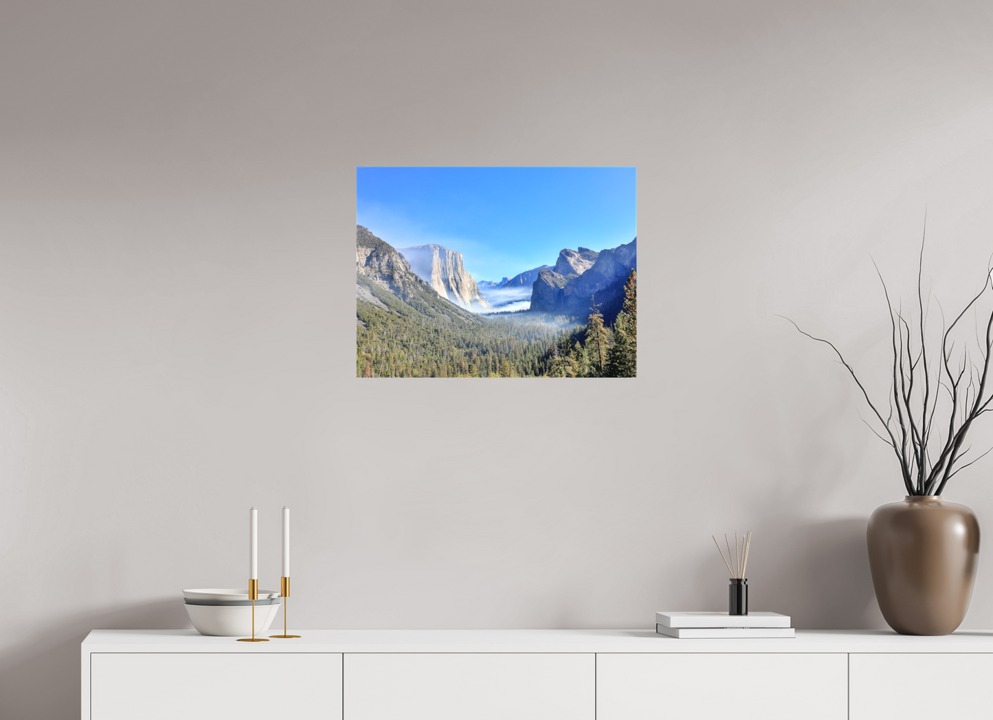 24 x 18″, Matte Canvas on Stretcher Frame Half Dome View Point in Yosemite National Park