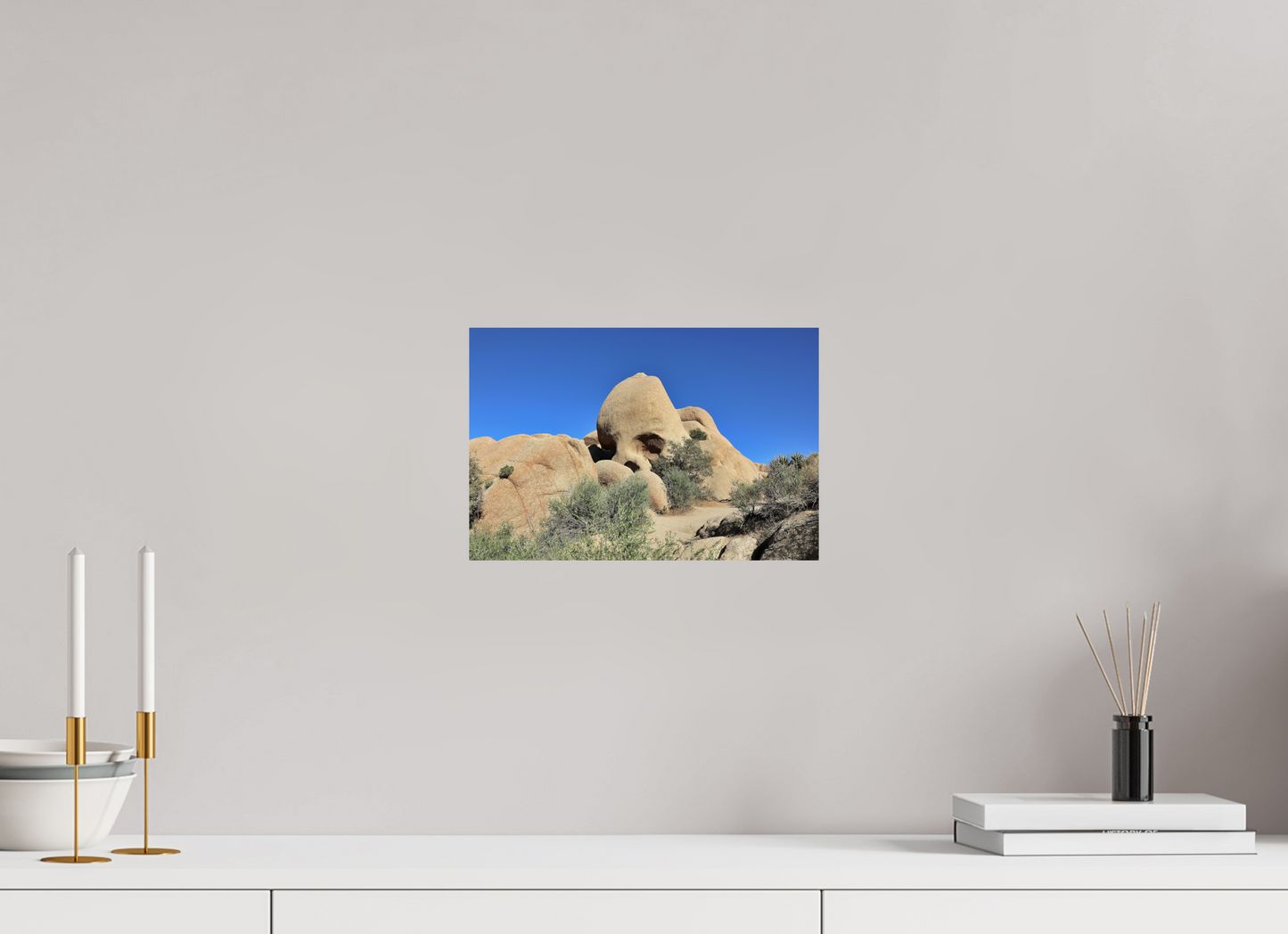 12 x 8″, Metal on Aluminum Backing Skull Rock