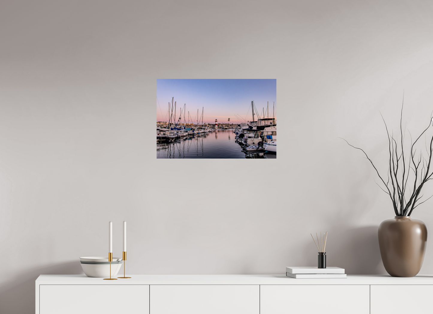 24 x 16″, ChromaLuxe HD Metal Print The Oceanside Harbor