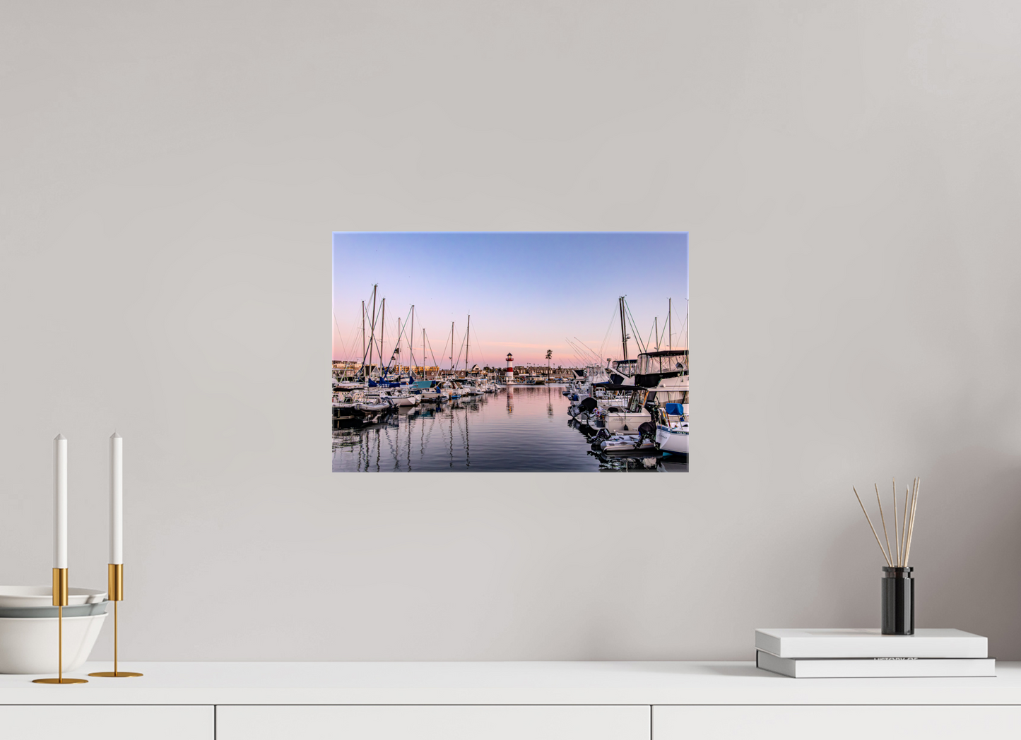 15 x 10″, Glossy Canvas on Stretcher Frame The Oceanside Harbor
