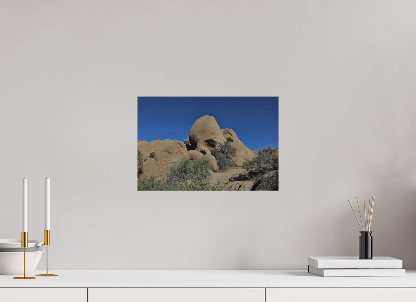 15 x 10″, Direct Print on Brushed Aluminum Skull Rock