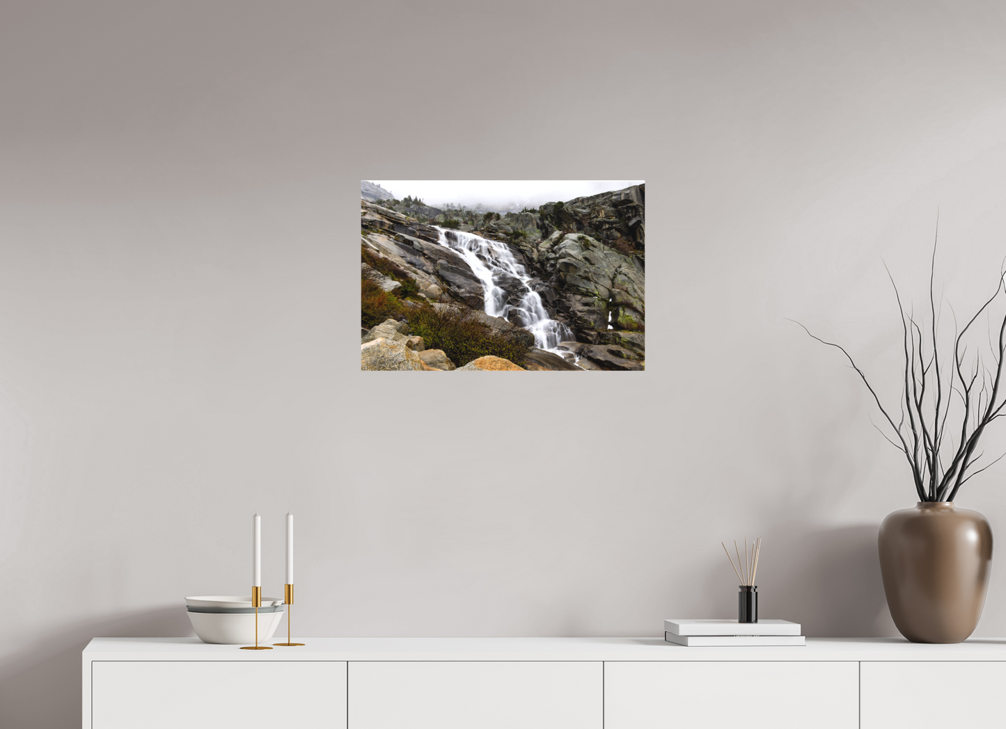 24 x 16″, Matte Canvas on Stretcher Frame Tokopah Falls