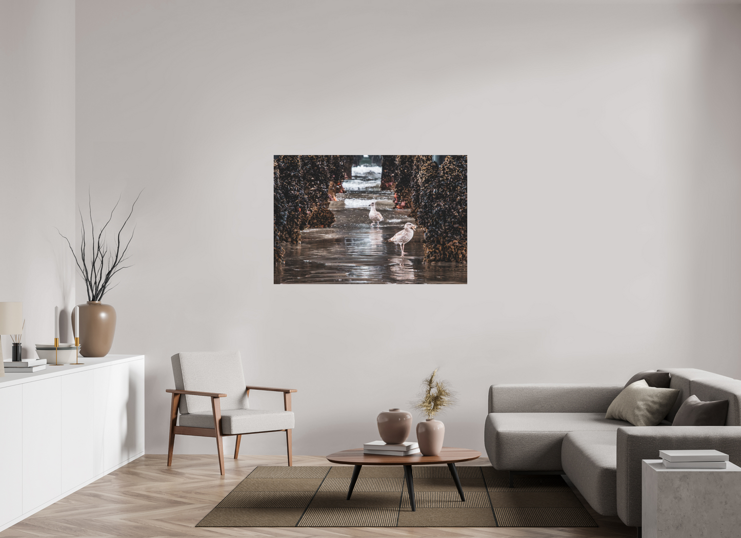 54 x 36″, Direct Print on Aluminum Dibond Under the Oceanside Pier