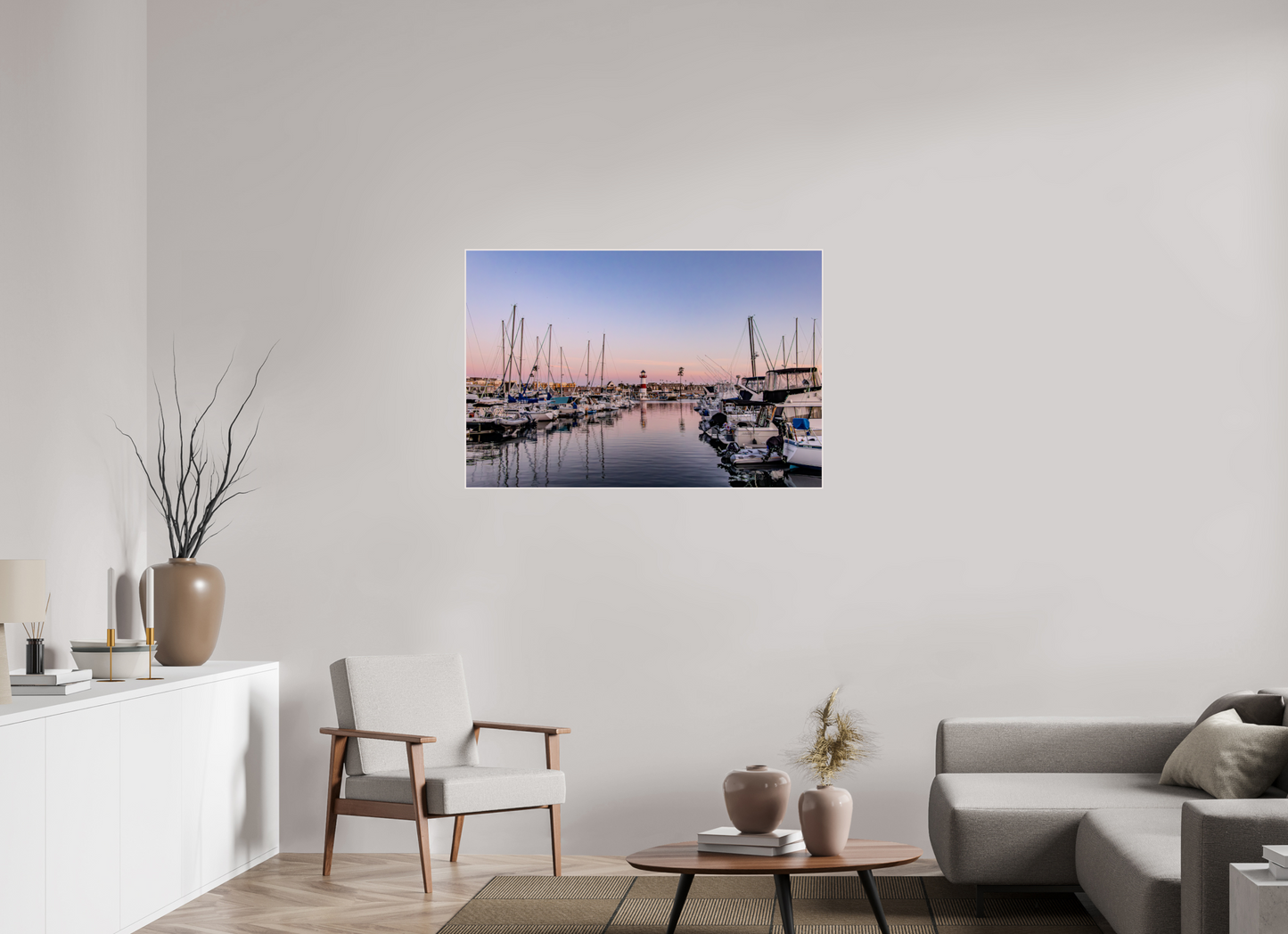 45 x 30″, Solid Wood Artbox The Oceanside Harbor