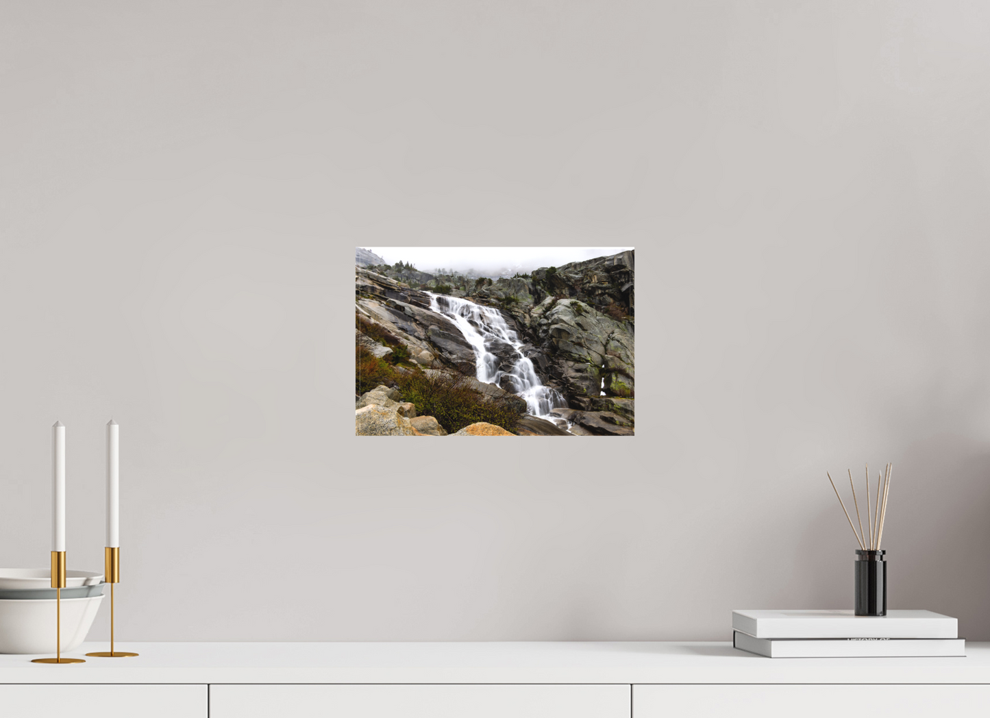 12 x 8″, Matte Canvas on Stretcher Frame Tokopah Falls