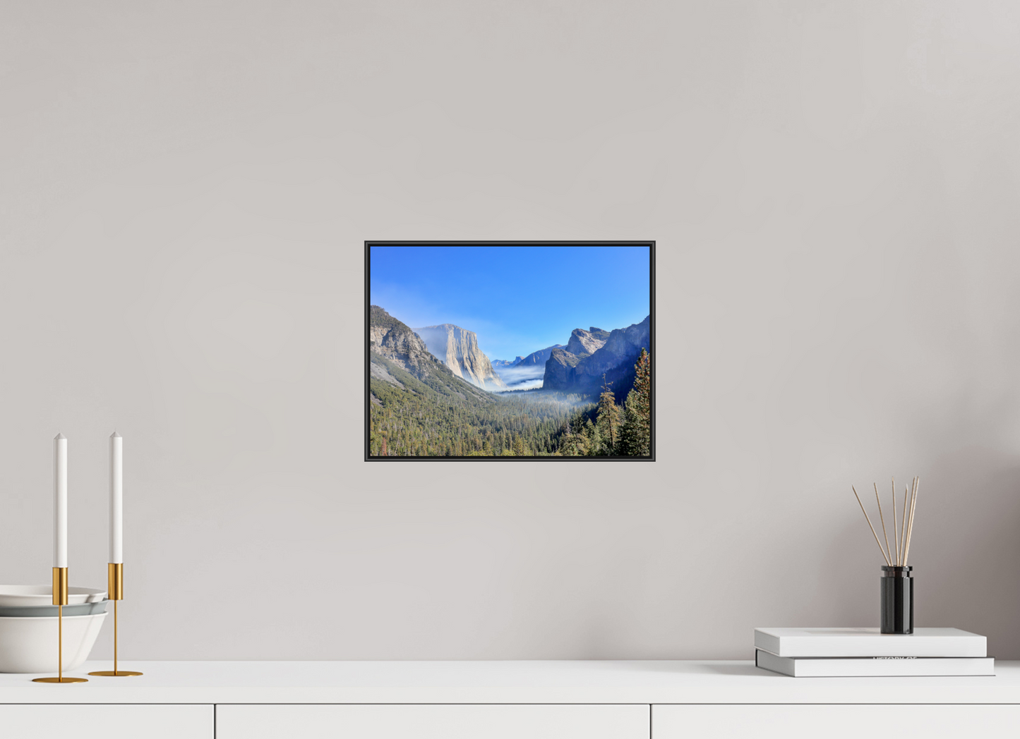 12 x 9″, Aluminium Flame under Acrylic Glass Half Dome View Point in Yosemite National Park