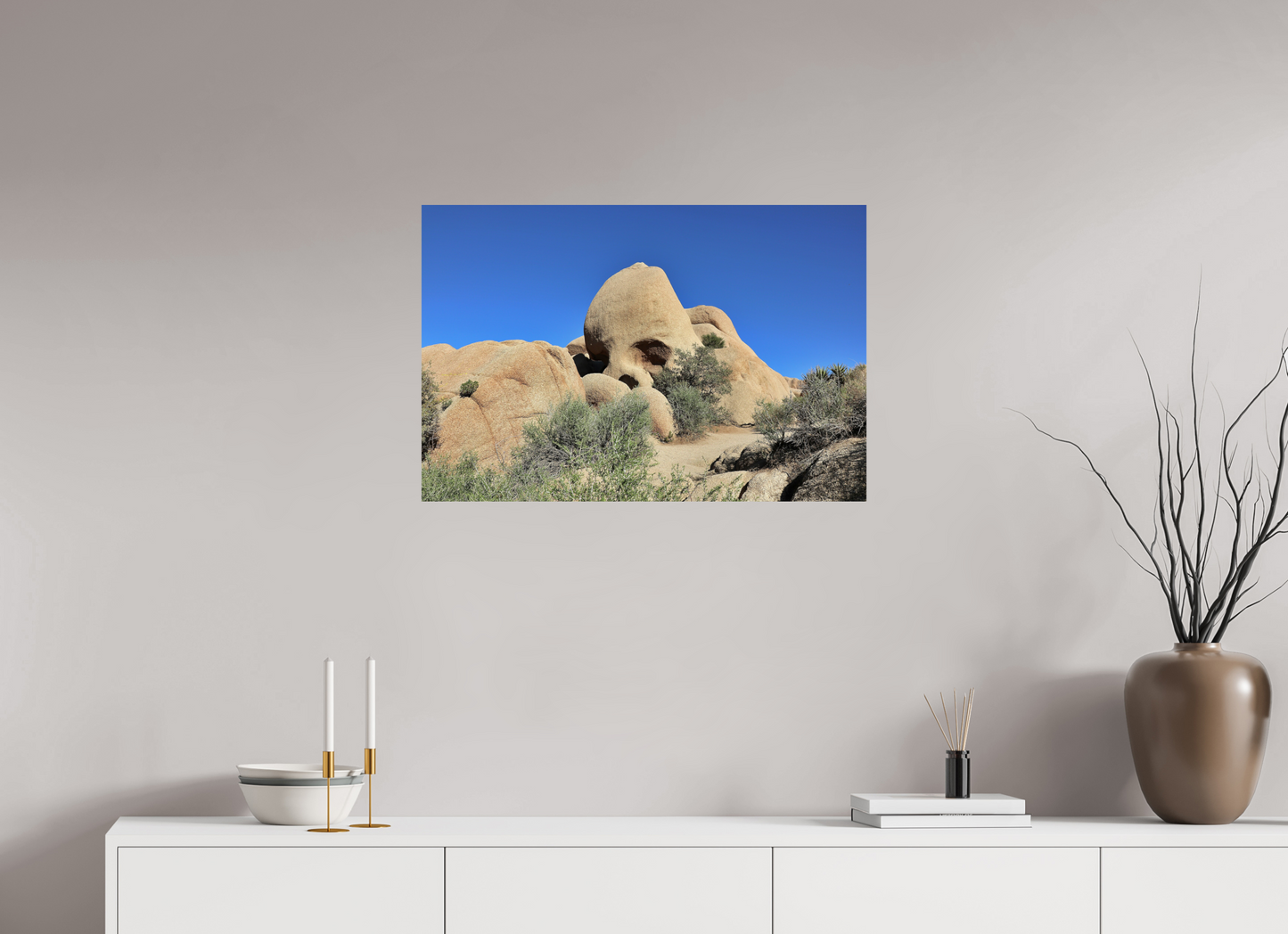 30 x 20″, ChromaLuxe HD Metal Print Skull Rock