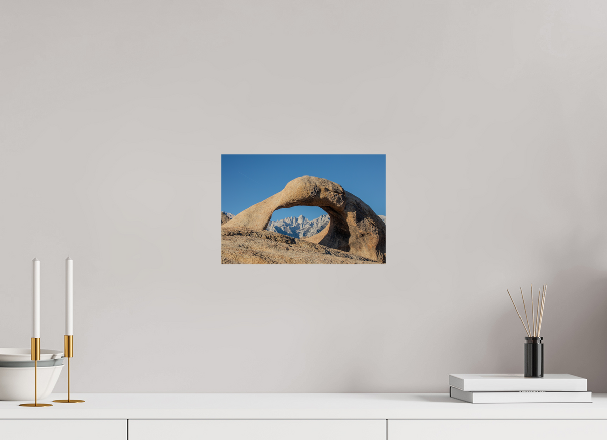 12 x 8″, Metal on Aluminum Backing Mobius Arch in the Alabama Hills
