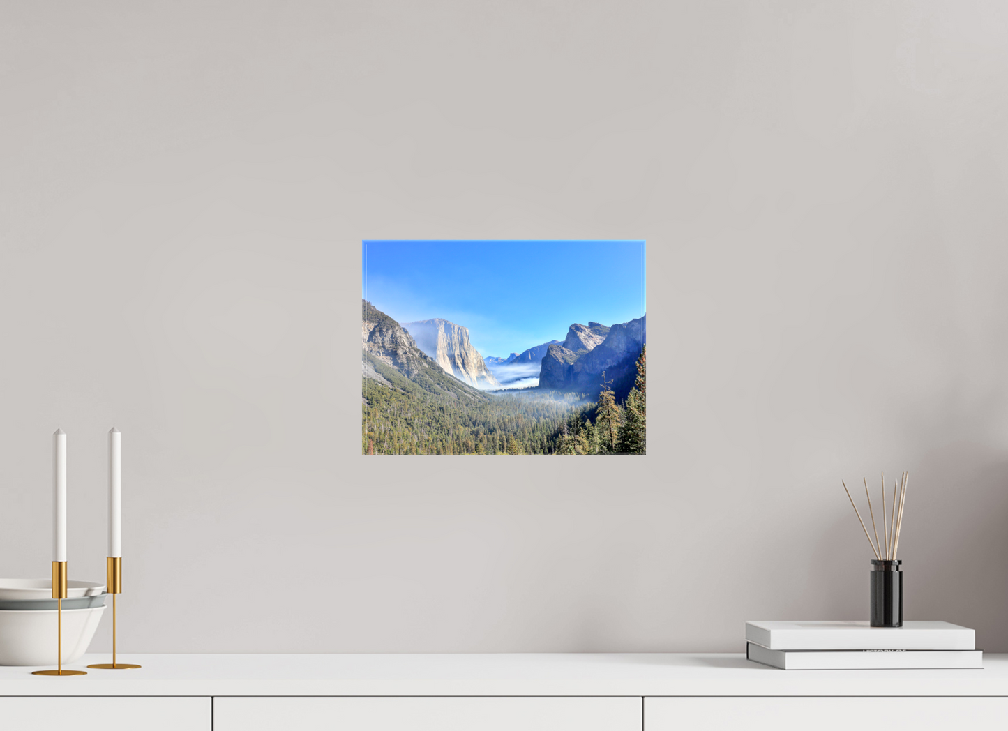 12 x 9″, Glossy Canvas on Stretcher Frame Half Dome View Point in Yosemite National Park