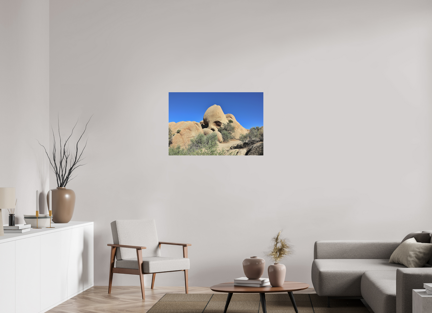 36 x 24″, Photo Print Under Matte Acrylic Glass Skull Rock
