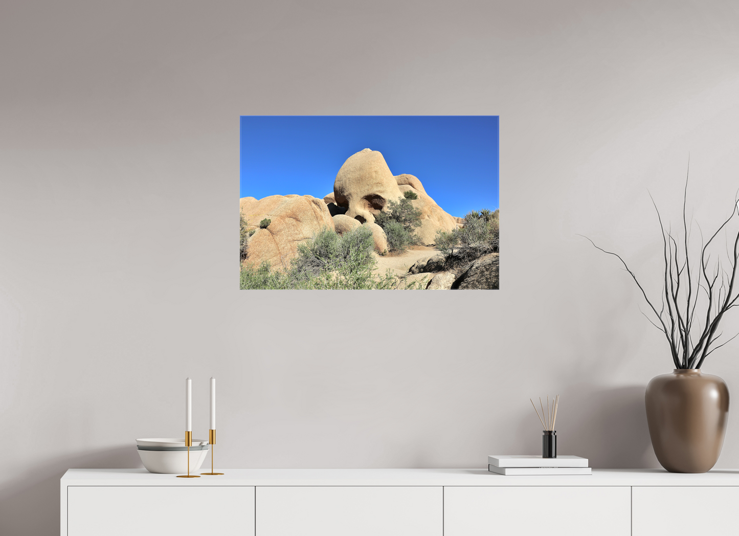 30 x 20″, Glossy Canvas on Stretcher Frame Skull Rock