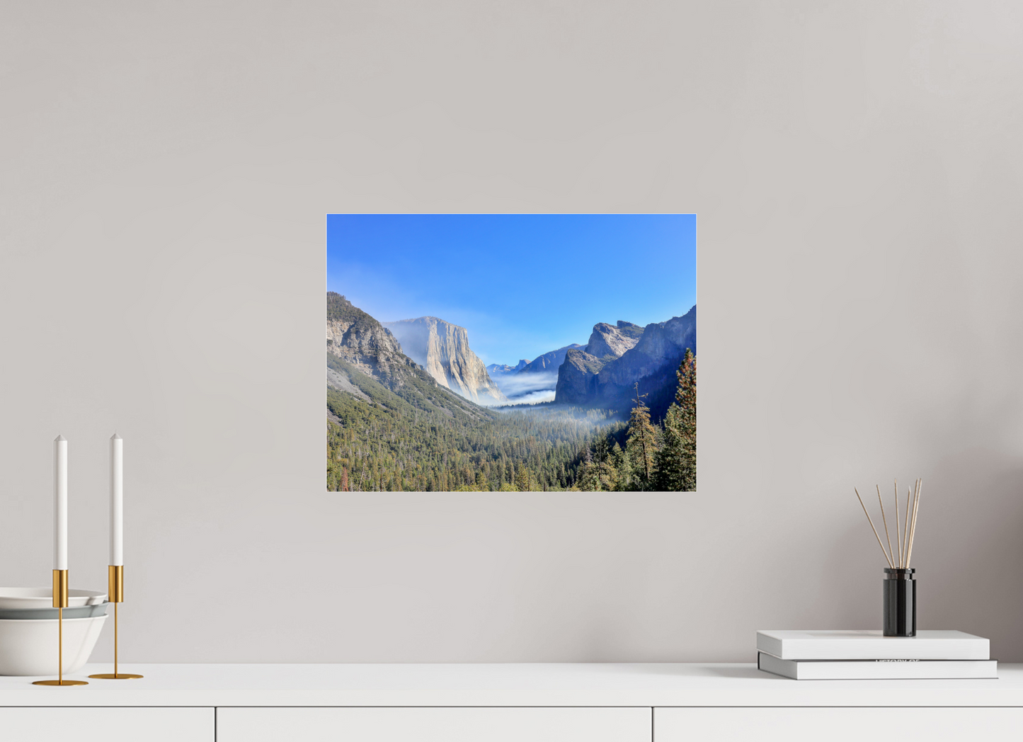16 x 12″, Photo Print under Acrylic Glass Half Dome View Point in Yosemite National Park