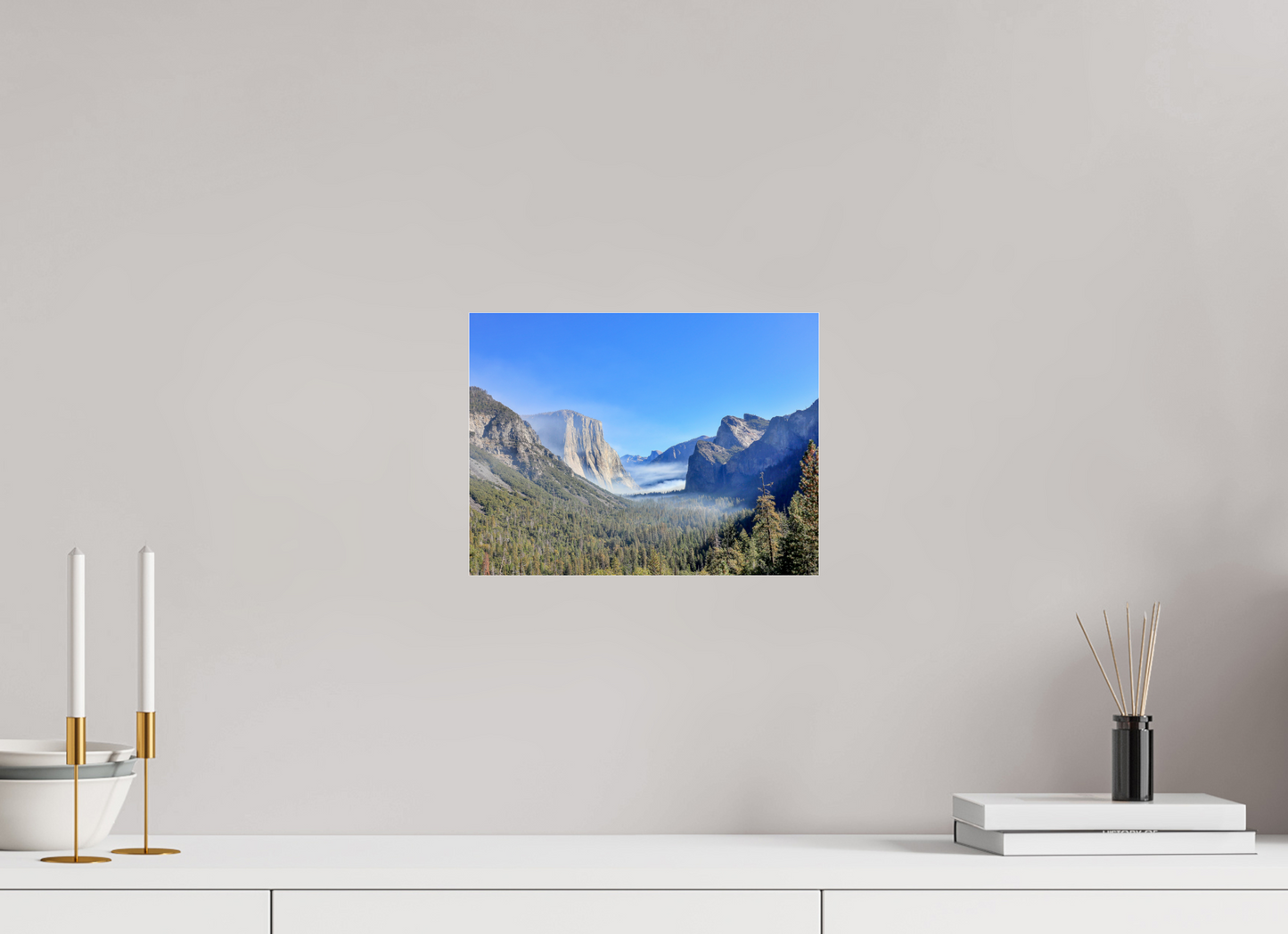 12 x 9″, Photo Print under Acrylic Glass Half Dome View Point in Yosemite National Park