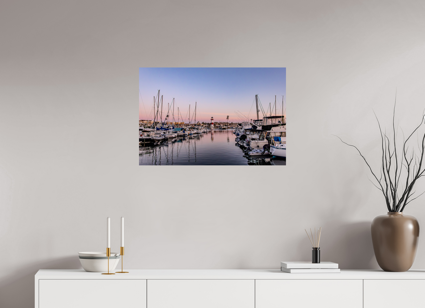 30 x 20″, Fine Art Print on Aluminum Dibond The Oceanside Harbor