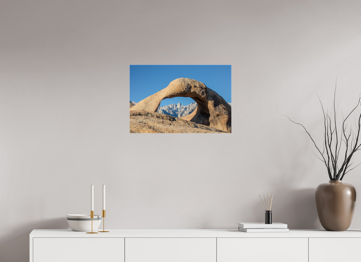 24 x 16″, Glossy Canvas on Stretcher Frame Mobius Arch in the Alabama Hills