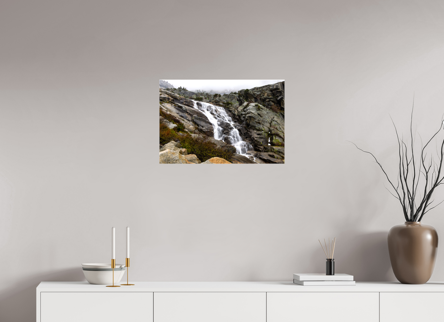 24 x 16″, Glossy Canvas on Stretcher Frame Tokopah Falls