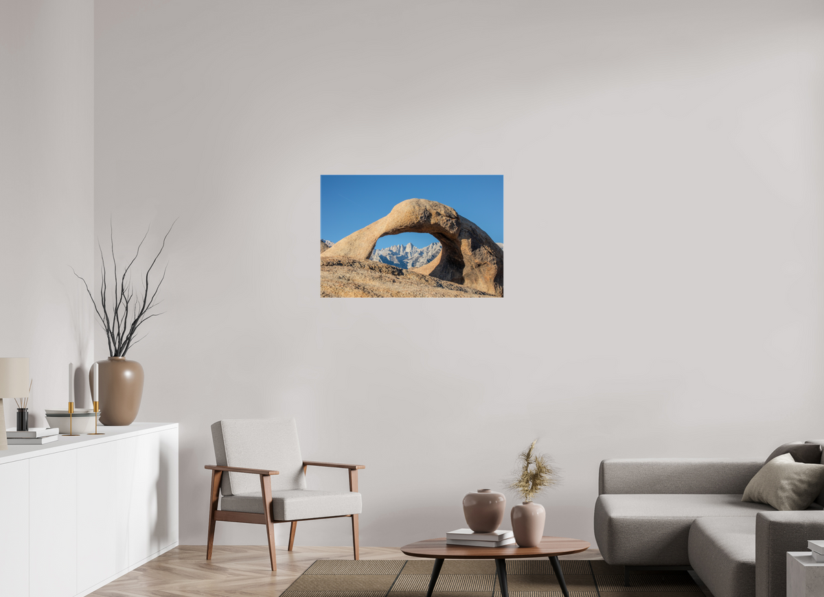 36 x 24″, Glossy Canvas on Stretcher Frame Mobius Arch in the Alabama Hills