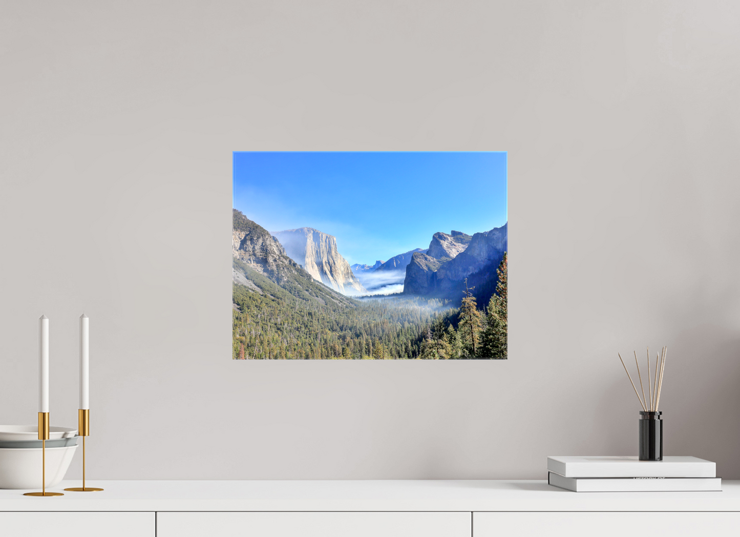 16 x 12″, Glossy Canvas on Stretcher Frame Half Dome View Point in Yosemite National Park