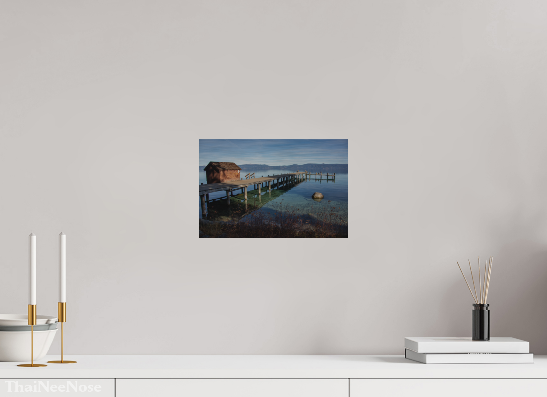 12 x 8″, Direct Print on Brushed Aluminum Lake Tahoe on the West Side