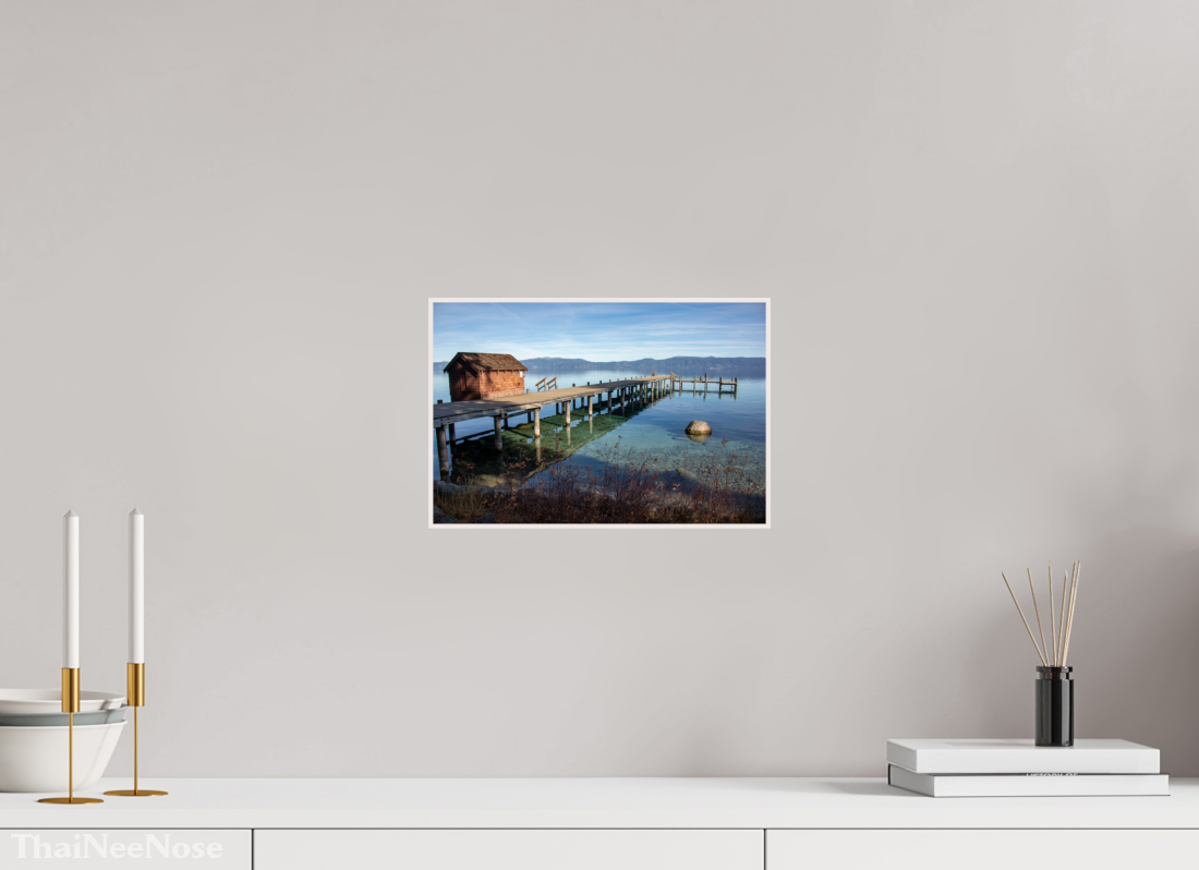 12 x 8″, Solid Wood Artbox Lake Tahoe on the West Side