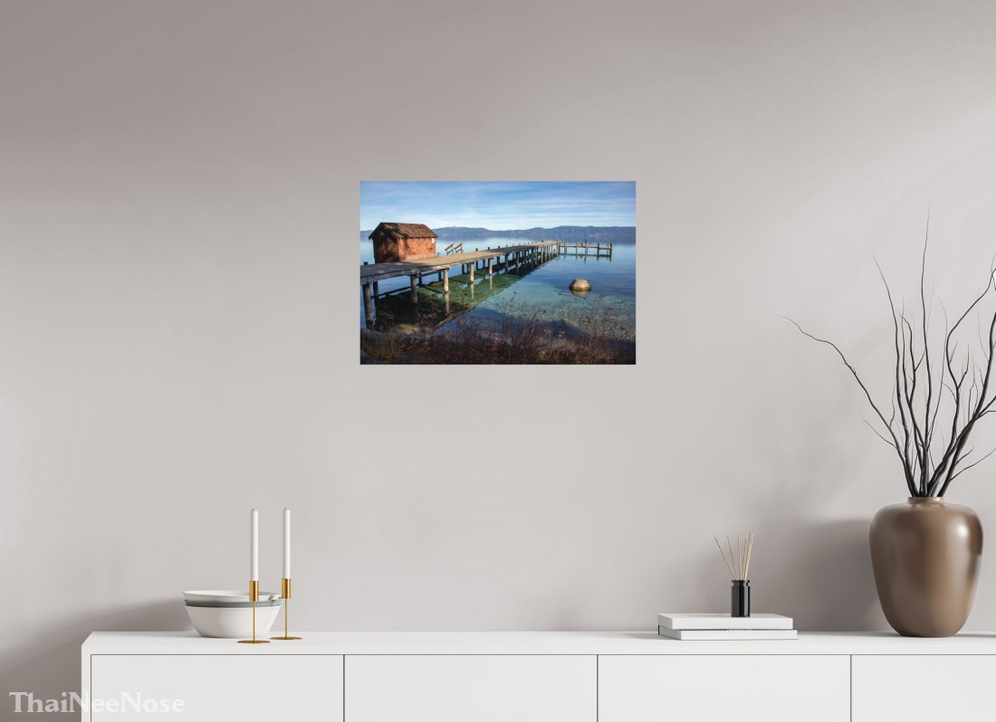 24 x 16″, Direct Print on Aluminum Dibond Lake Tahoe on the West Side