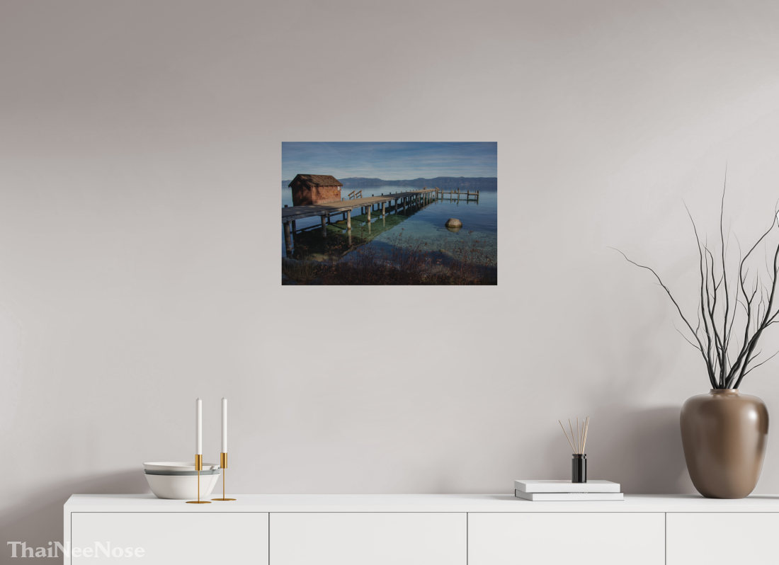 24 x 16″, Direct Print on Brushed Aluminum Lake Tahoe on the West Side
