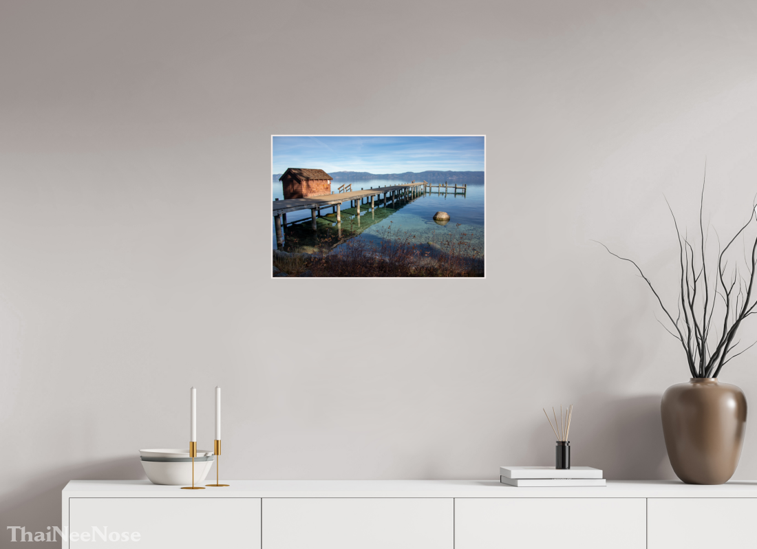 24 x 16″, Solid Wood Artbox Lake Tahoe on the West Side