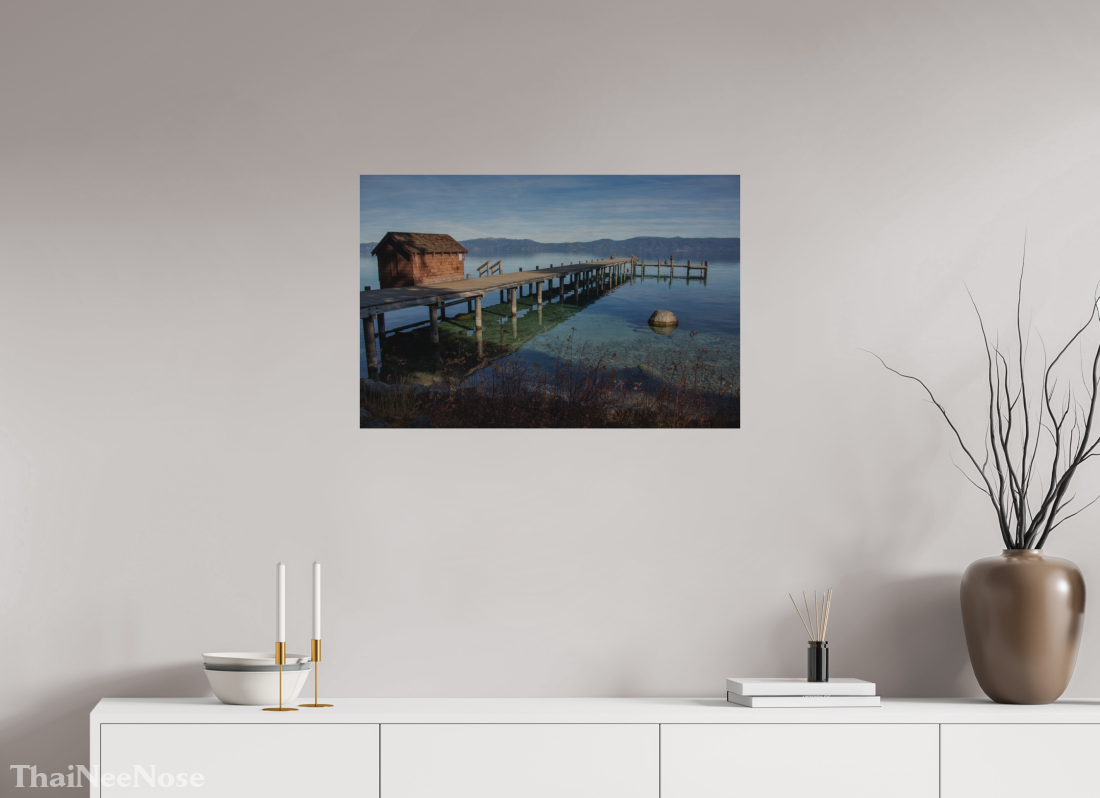 30 x 20″, Direct Print on Brushed Aluminum Lake Tahoe on the West Side