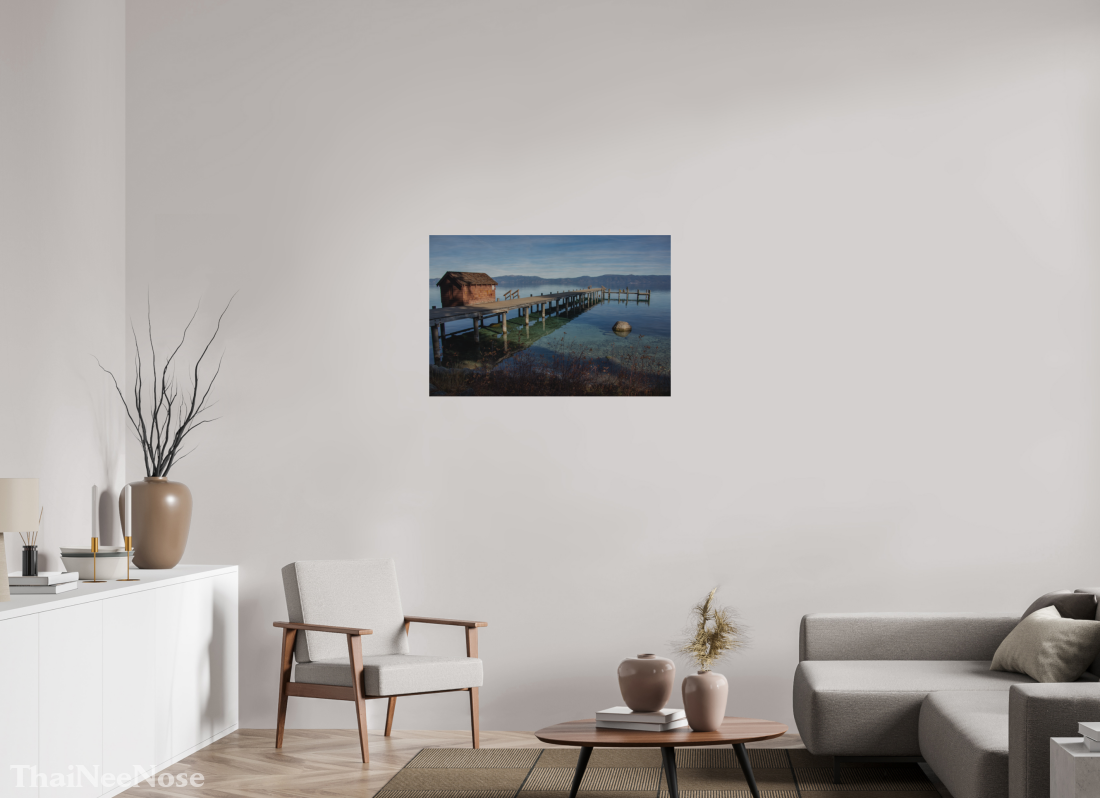36 x 24″, Direct Print on Brushed Aluminum Lake Tahoe on the West Side