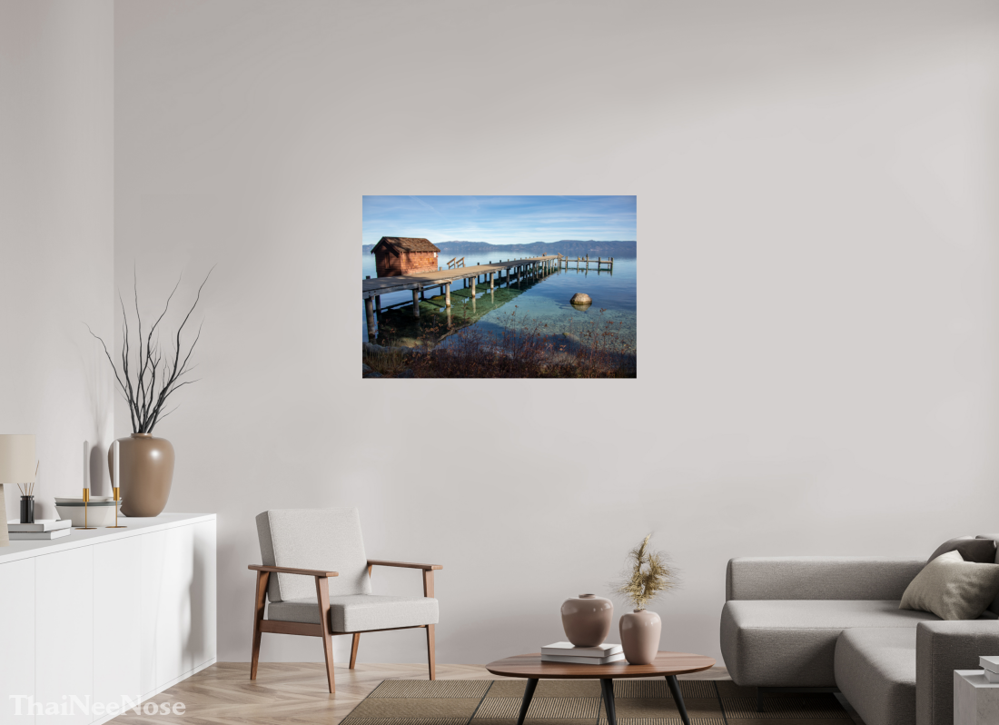 45 x 30″, ChromaLuxe HD Metal Print Lake Tahoe on the West Side