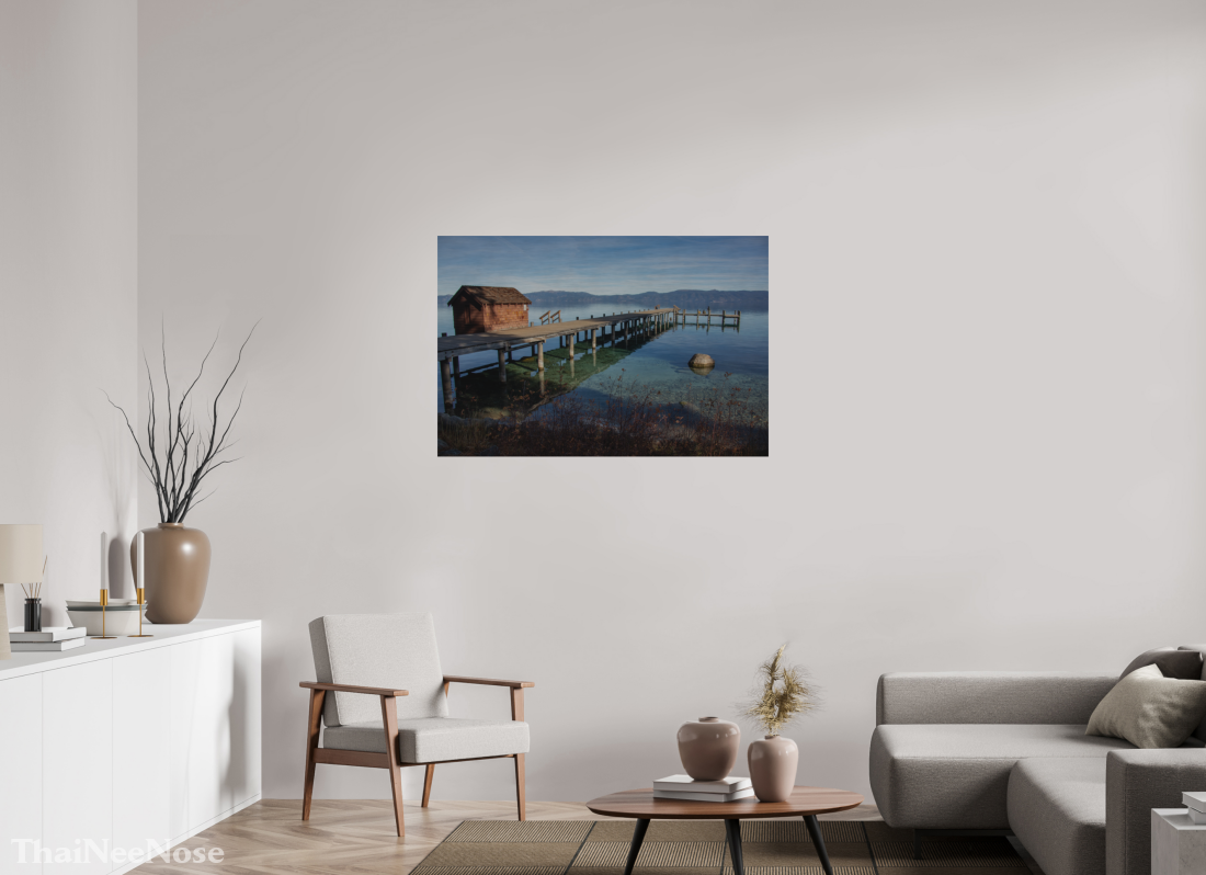 45 x 30″, Direct Print on Brushed Aluminum Lake Tahoe on the West Side