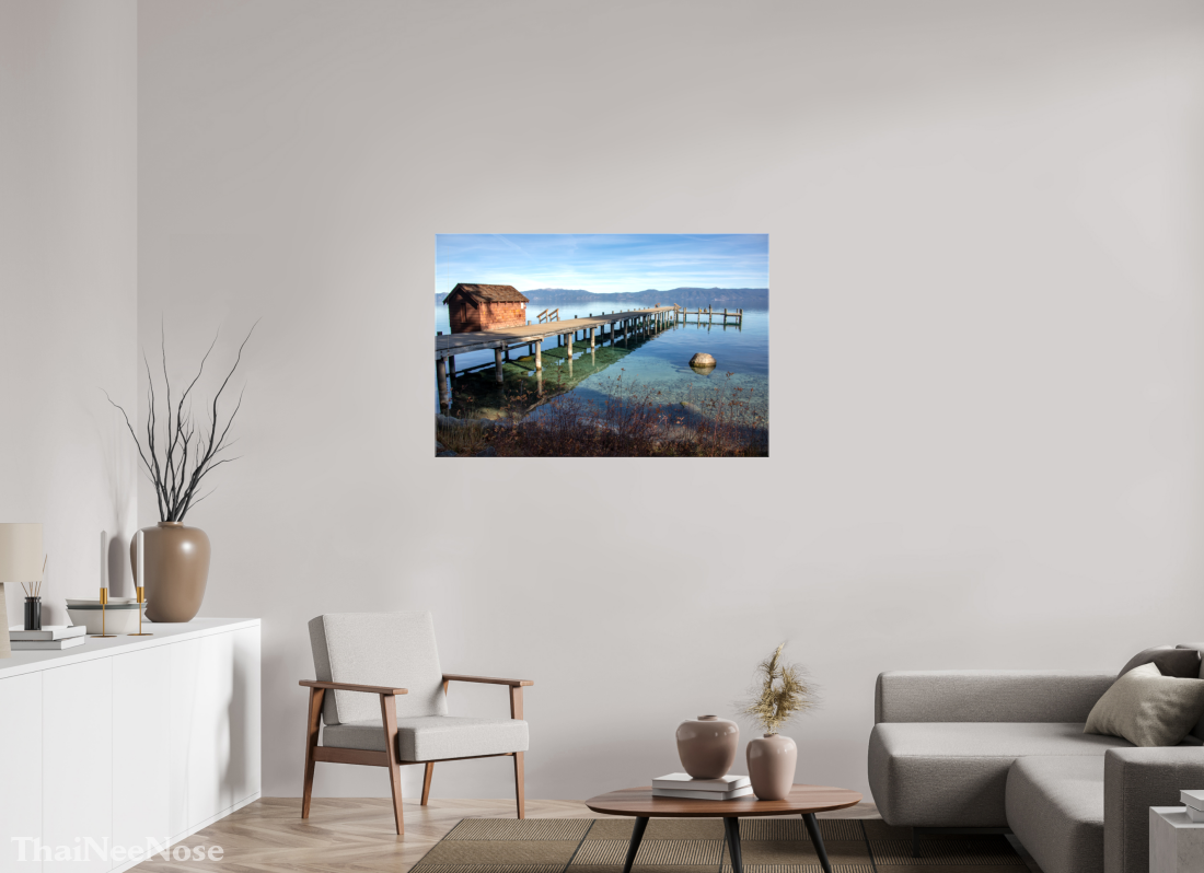 45 x 30″, Glossy Canvas on Stretcher Frame Lake Tahoe on the West Side