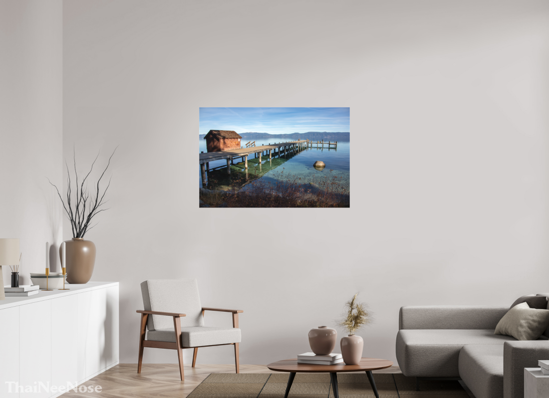 45 x 30″, Photo Print Under Matte Acrylic Glass Lake Tahoe on the West Side