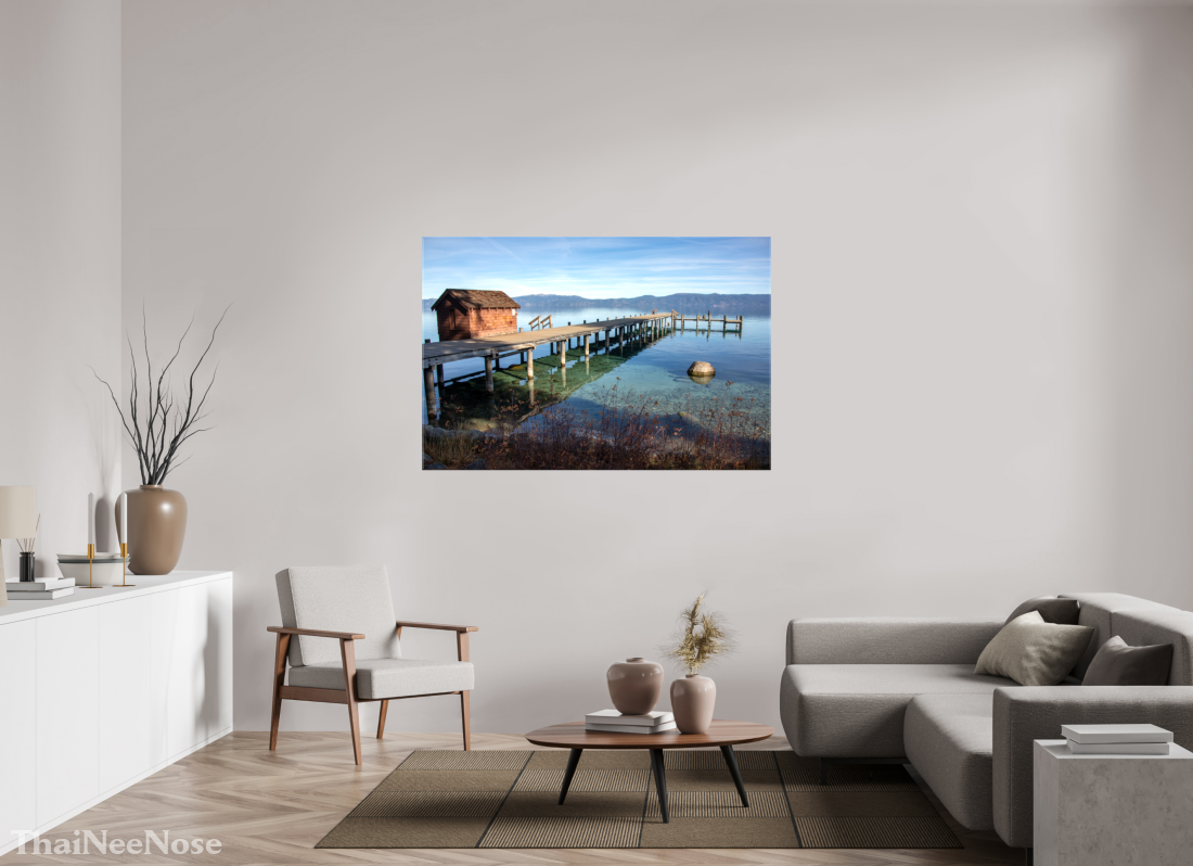 60 x 40″, Glossy Canvas on Stretcher Frame Lake Tahoe on the West Side