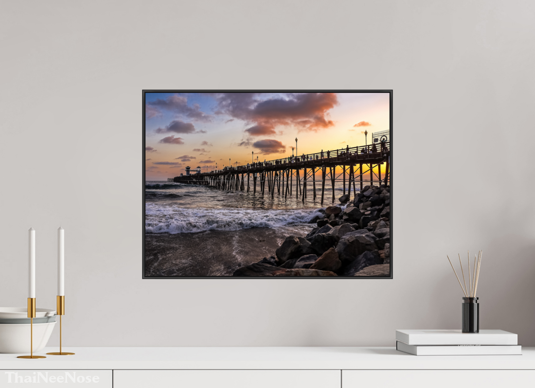 20 x 15″, Aluminium Flame under Acrylic Glass The Oceanside Pier