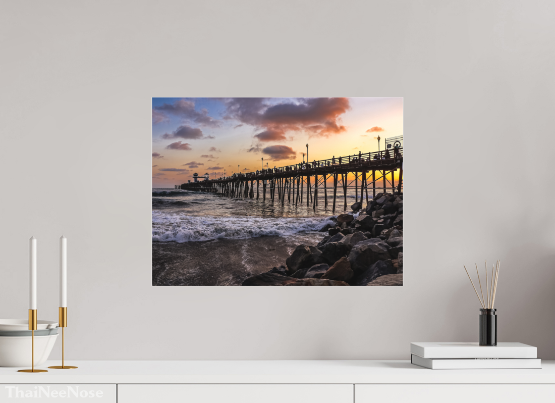 20 x 15″, Fine Art Pigment under Acrylic Glass The Oceanside Pier