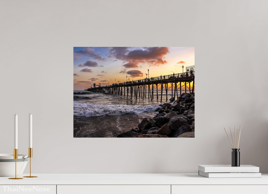 20 x 15″, Fine Art Print on Aluminum Dibond The Oceanside Pier