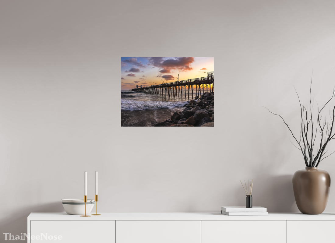 24 x 18″, Direct Print on Aluminum Dibond The Oceanside Pier