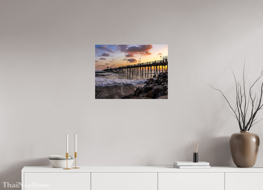 24 x 18″, Photo Print under Acrylic Glass The Oceanside Pier