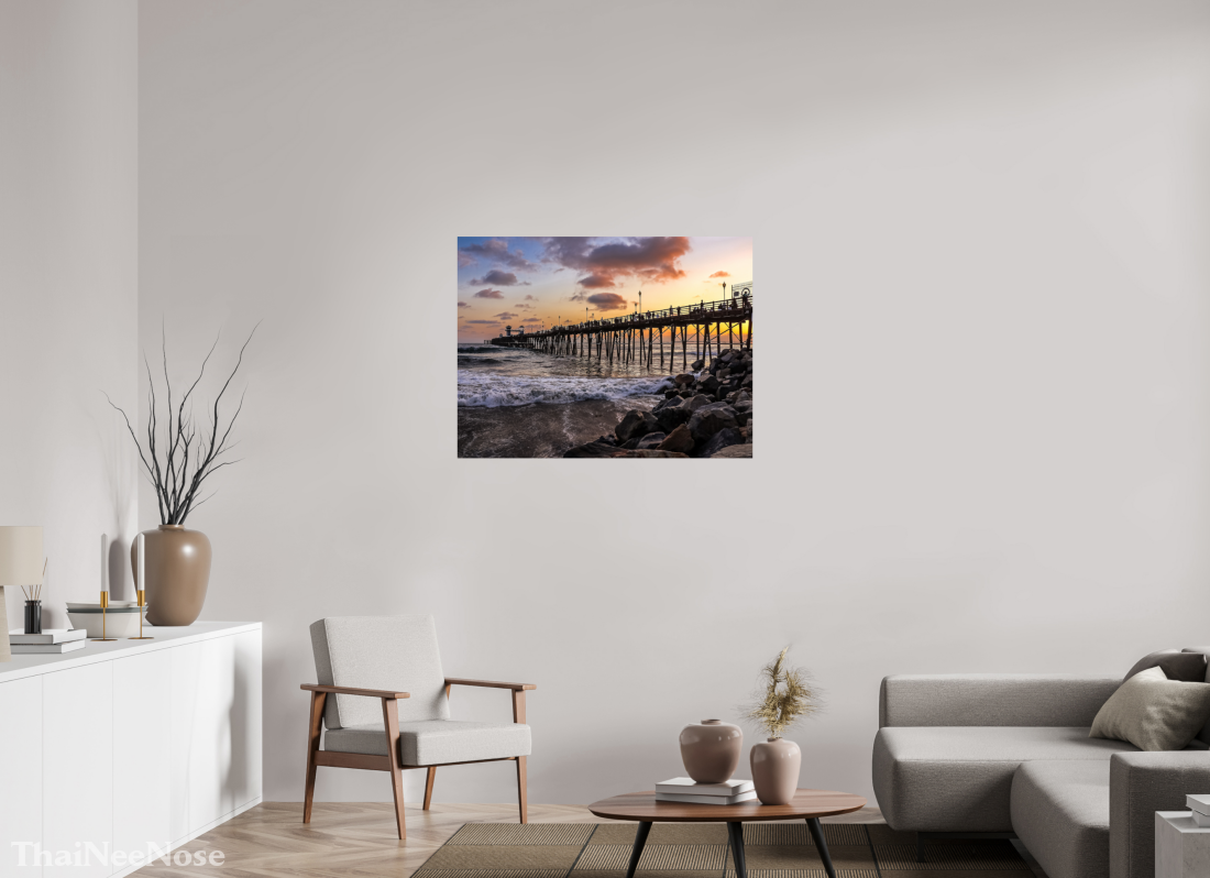 40 x 30″, Fine Art Print on Aluminum Dibond The Oceanside Pier