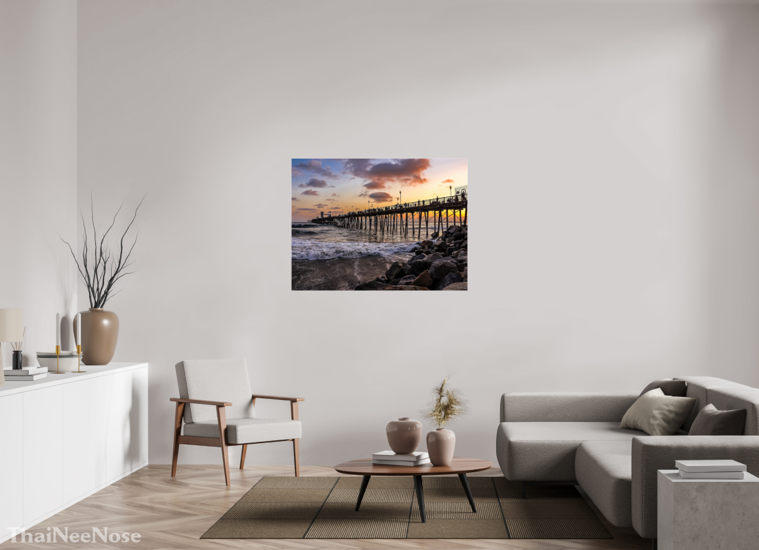 48 x 36″, Photo Print under Acrylic Glass The Oceanside Pier